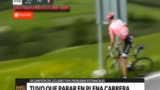 Tuvo que parar en plena carrera: "Necesitaba c..."