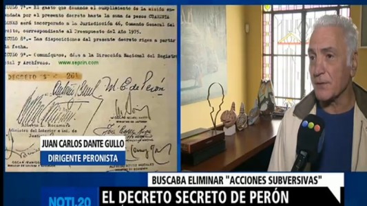 El decreto secreto de Perón