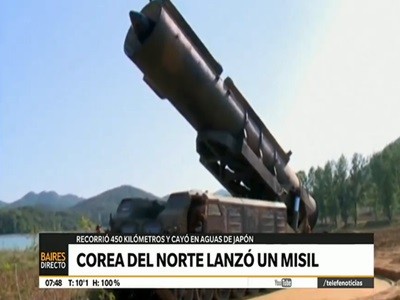 Corea del Norte lanzó un nuevo misil