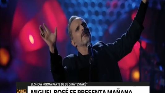 Miguel Bosé se presenta mañana