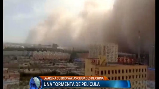 Nube de arena cubrió varias ciudades de China