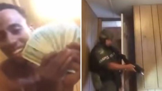 Un narco transmitió su propia detención por Facebook Live