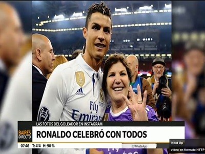 El festejo de Cristiano Ronaldo en primera persona