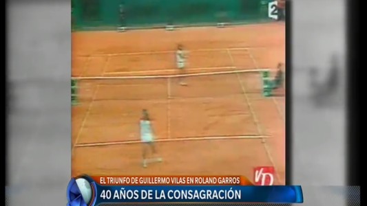 A 40 años de la consagración de Vilas en Roland Garros
