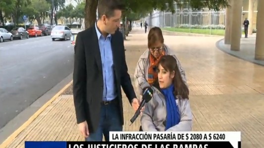 Luego de una consulta online, se triplicaría el valor de las multas a quienes obstruyen una rampas