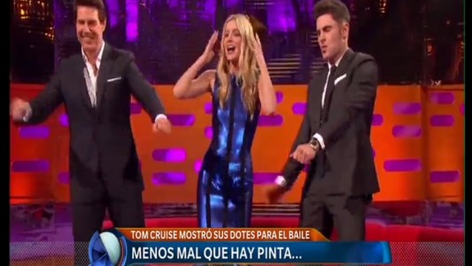 Tom Cruise mostró sus dotes de baile en la TV británica