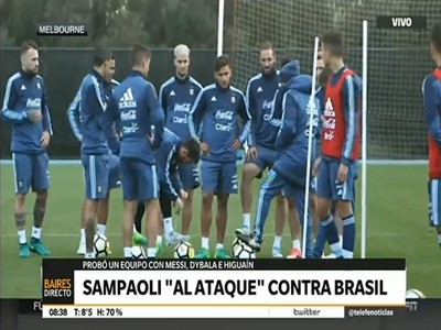 La selección en Melbourne y el trabajo de Sampaoli