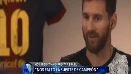 Messi: "Nos faltó la suerte de campeón"