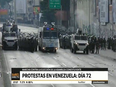 Protestas en Venezuela: día 72