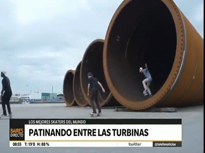 Patinando entre turbinas
