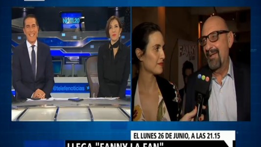 Palpitando el estreno de  "Fanny La Fan" con Julieta Díaz y El Puma Goity