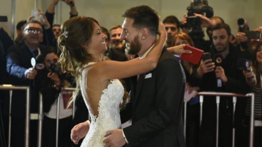 La primera imagen de Messi y Antonela casados