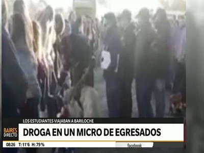 Drogas en un micro de egresados que viajaba a Bariloche