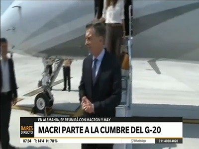 Macri viaja a Alemania, se reunirá con May y Macrón y asumirá la presidencia del G20