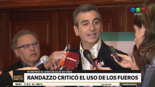 Randazzo se manifestó en contra de los fueros