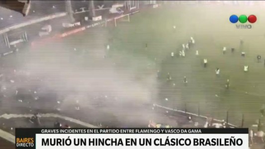 Murió un hincha en los incidentes del clásico carioca Flamengo - Vasco