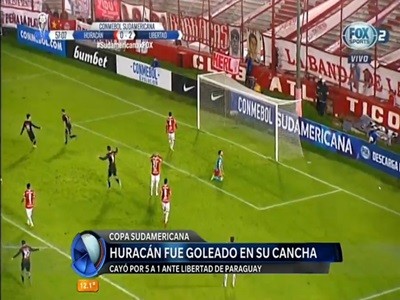 Huracán sufrió una goleada en su propia cancha por la Copa Sudamericana