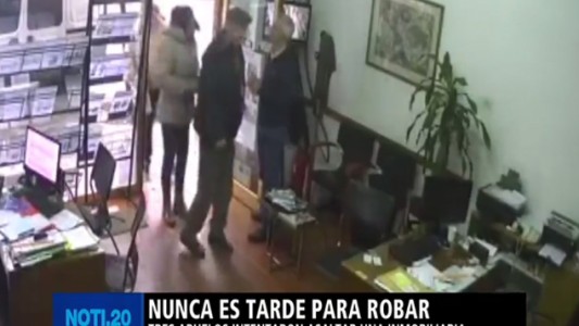 Tres ancianos robaron una inmobiliaria en San Cristóbal