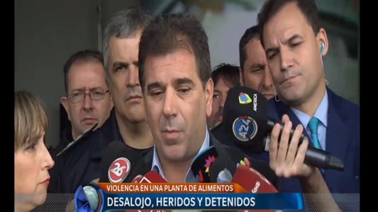 Desalojo en PepsiCo: "La Policía actuó como tiene que actuar"