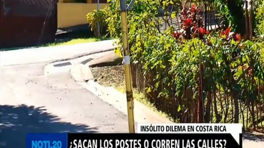 Costa Rica: ¿sacan los postes o corren las calles?