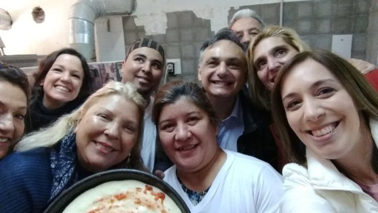 Vidal y carrió compartieron el timbreo de Cambiemos en Mar del Plata