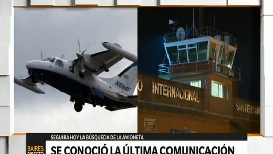 Con helicópteros, botes y nadadores de rescate se reinició la búsqueda de la avioneta