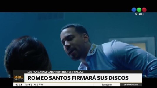 Fans de Romeo Santos acampan a la espera de firma de autógrafos