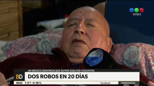 Golpearon a un médico jubilado en el segundo robo que sufre en 20 días