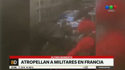Un vehículo atropelló a seis militares en París
