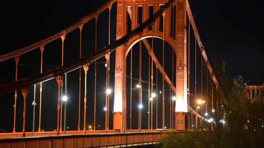 Declararon Monumento Histórico Nacional al puente colgante "Hipólito Yrigoyen"