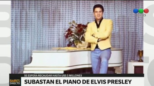 Subastan el piano de Elvis Presley