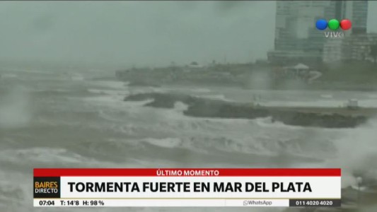 Mar del Plata: suspenden las clases por temporal de lluvia y viento