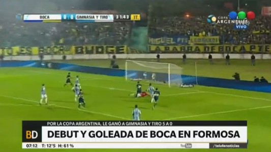 Boca goleó a Gimnasia y Tiro en Formosa