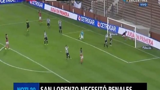 San Lorenzo necesitó penales