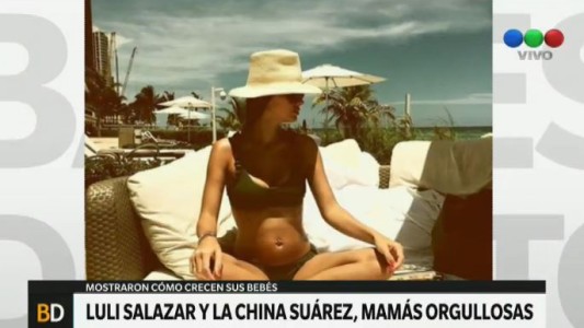 Dulce espera: la China Suárez mostró su pancita de embarazada en bikini y al sol
