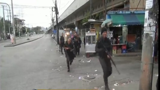 Tiros en una favela de Rio de Janeiro