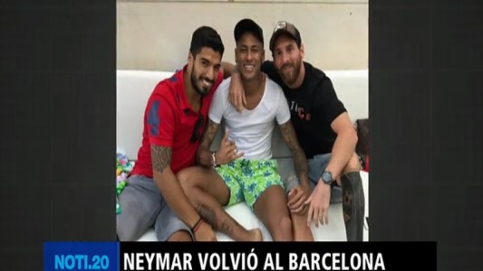 Neymar volvió al Barcelona
