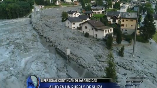 Alud en un pueblo de Suiza
