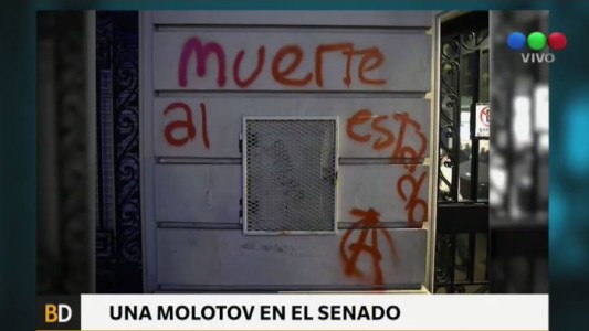 Marcha por Santiago Maldonado: ataque anarquista al Senado bonaerense