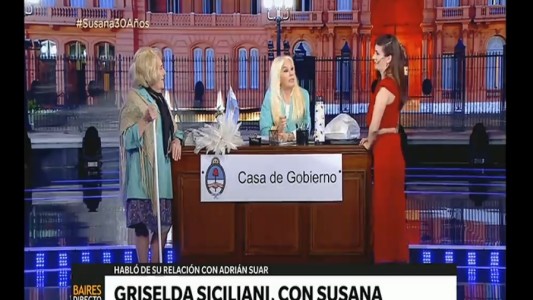Griselda Siciliani habló sobre Adrián Suar: "Cuando tenés un hijo, sos familia para siempre"