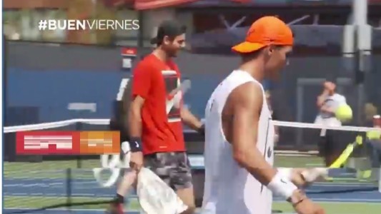 Del Potro y Nadal entrenaron juntos de cara a la semifinal del US Open
