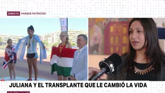 Trasplantes que dieron vida: la historia de Juliana, campeona de atletismo