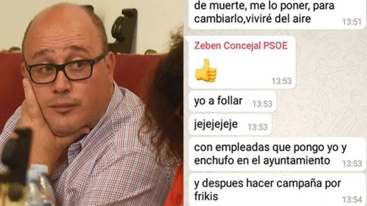 Un político español se confundió de chat de WhatsApp y envió mensajes sexuales machistas