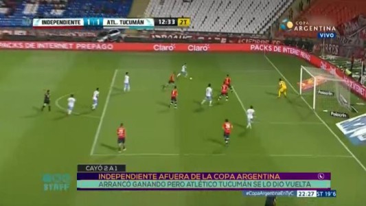 Independiente quedó afuera de la Copa Argentina