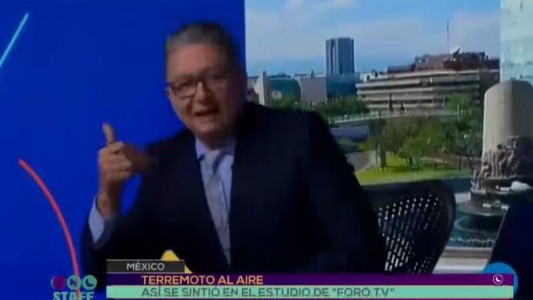Terremoto al aire: "Me voy a evacuar"