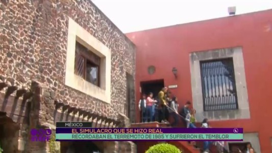 A 32 años del histórico terremoto, se realizaba un simulacro