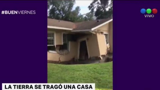 Florida: la tierra se tragó una casa
