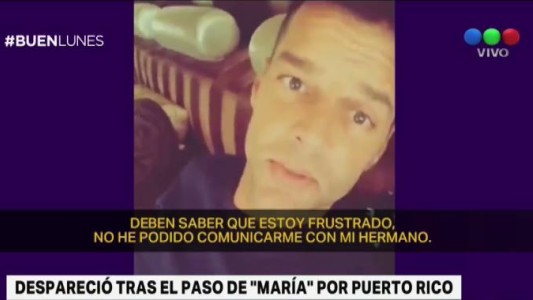 Ricky Martin busca a su hermano desaparecido tras el paso del huracán María