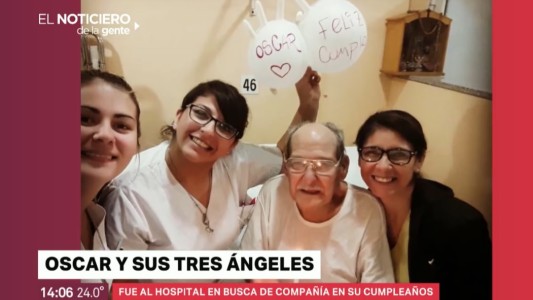 #GenteBuena La conmovedora historia de Oscar, el hombre que se internó para no festejar solo su cumpleaños