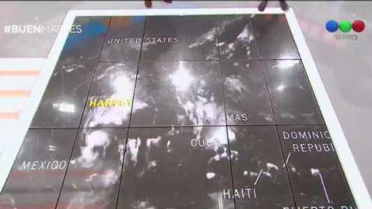 El time lapse del paso de los huracanes